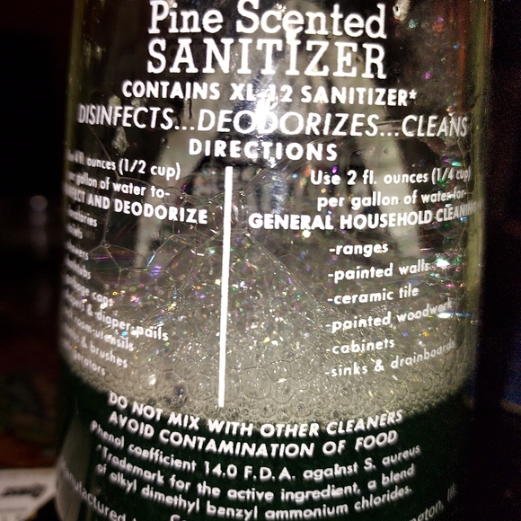 Vintage Bout ¼ Bottle Of Jetco {PINE SCENTED} Sanitizer - Picture 6 of 8